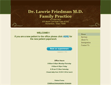 Tablet Screenshot of lawriefriedmanmd.com